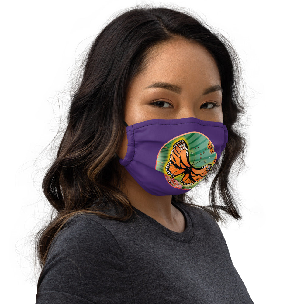 Premium face mask, Monarch Butterfly