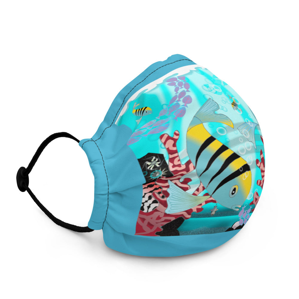 Premium face mask, Coral Reef Fish