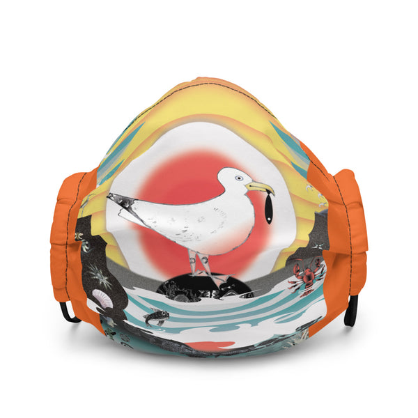 Premium face mask, Summer Seagull