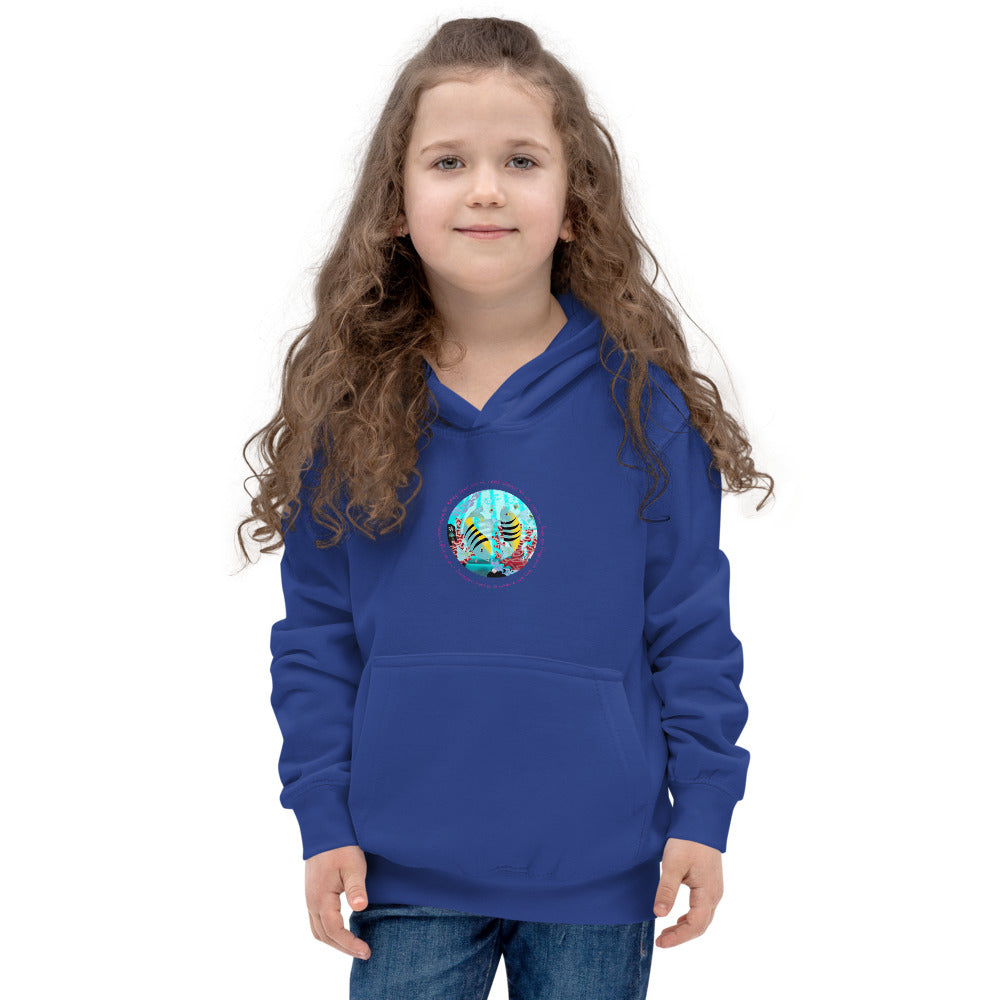 Kids Hoodie, Coral Reef Fish