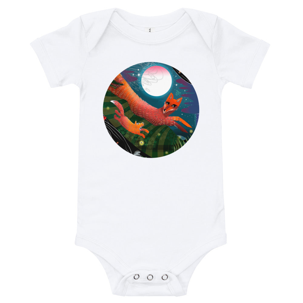 Baby Onesie, Autumn Fox
