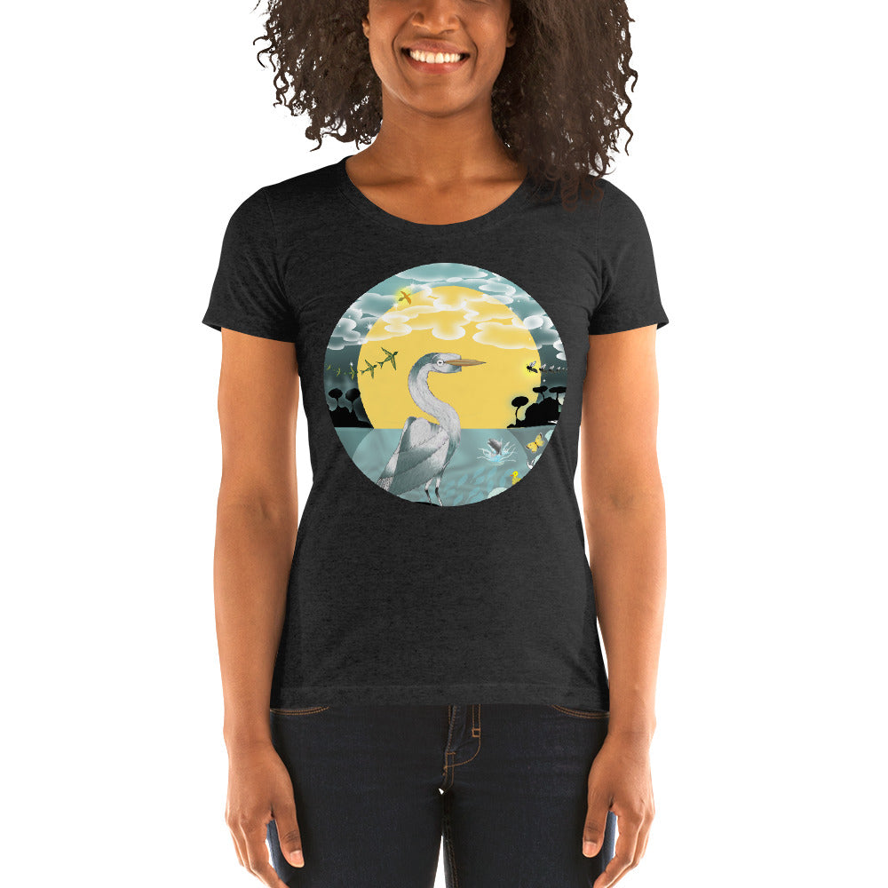 Ladies' short sleeve t-shirt, Spring Egret