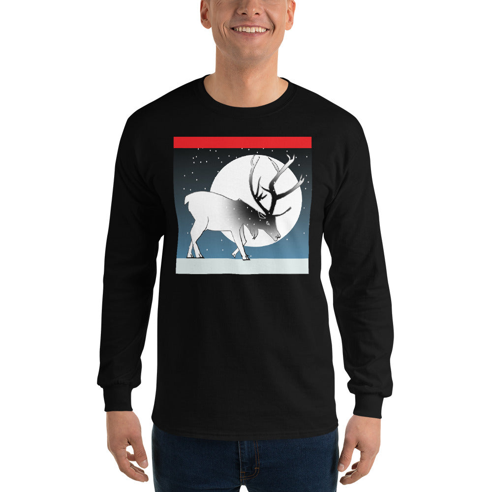Long Sleeve T-Shirt, Winter Deer