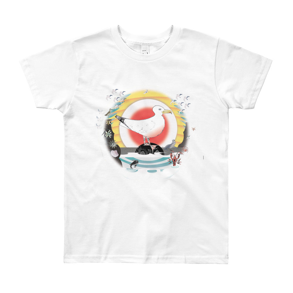 Youth Short Sleeve T-Shirt, Summer Gull