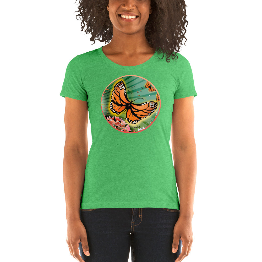 Ladies' short sleeve t-shirt, Summer Monarch