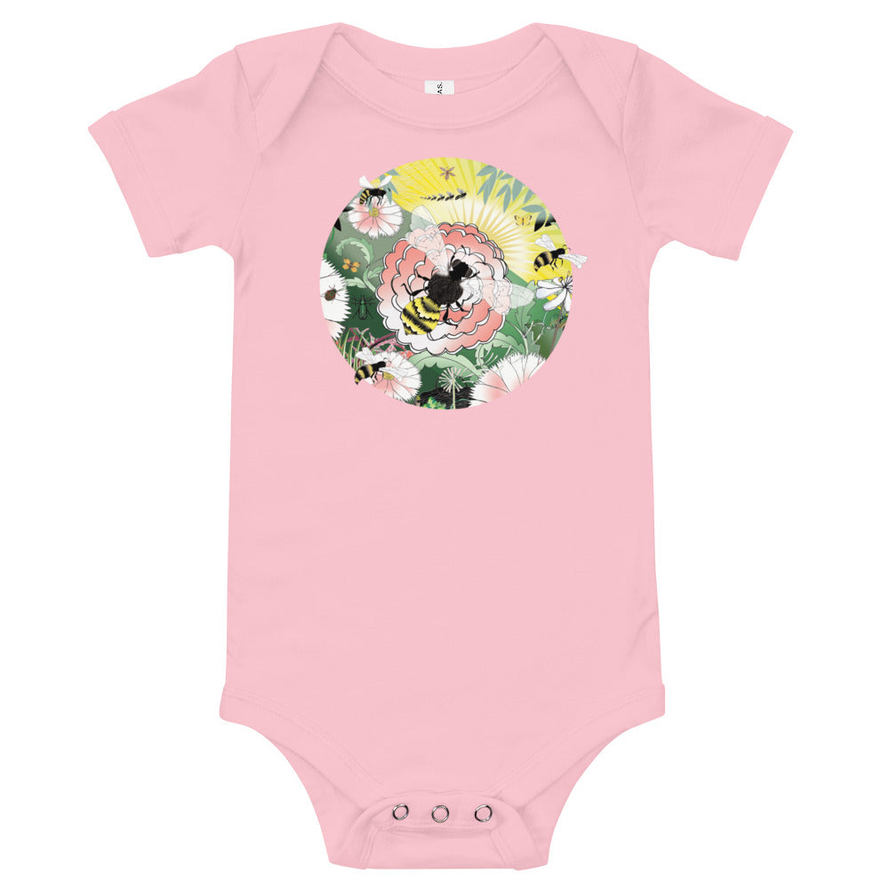 Baby Cotton Body Tee, Spring Bee