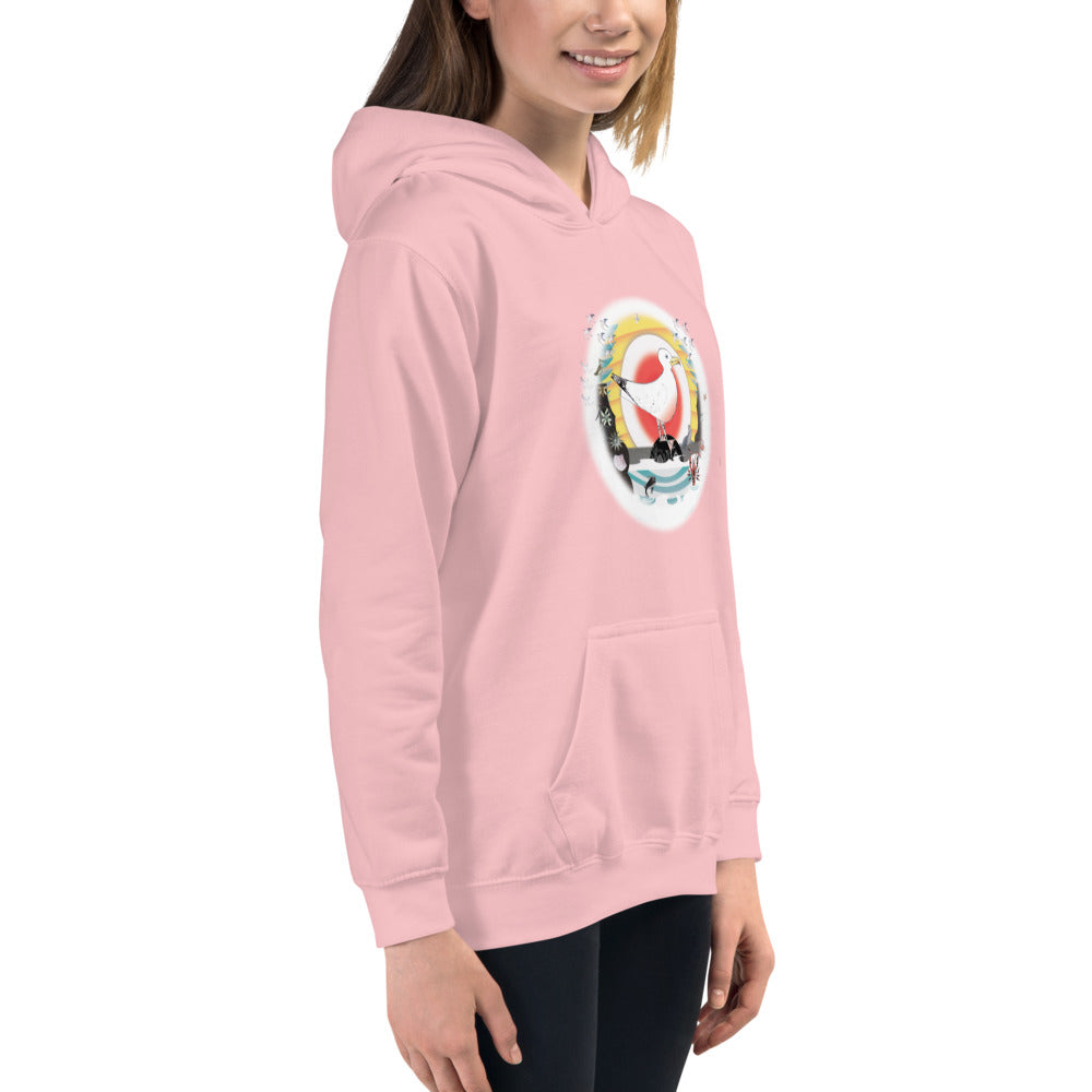 Kids Hoodie, Summer Gull