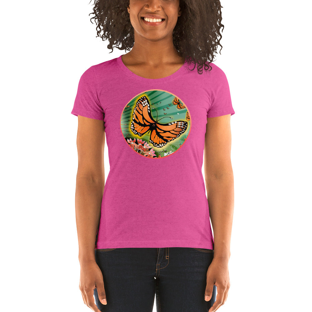 Ladies' short sleeve t-shirt, Summer Monarch