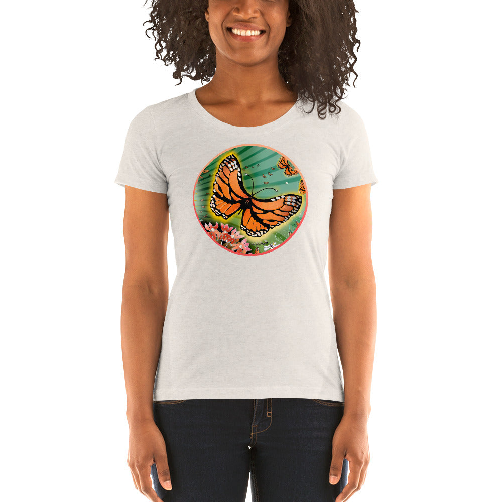 Ladies' short sleeve t-shirt, Summer Monarch