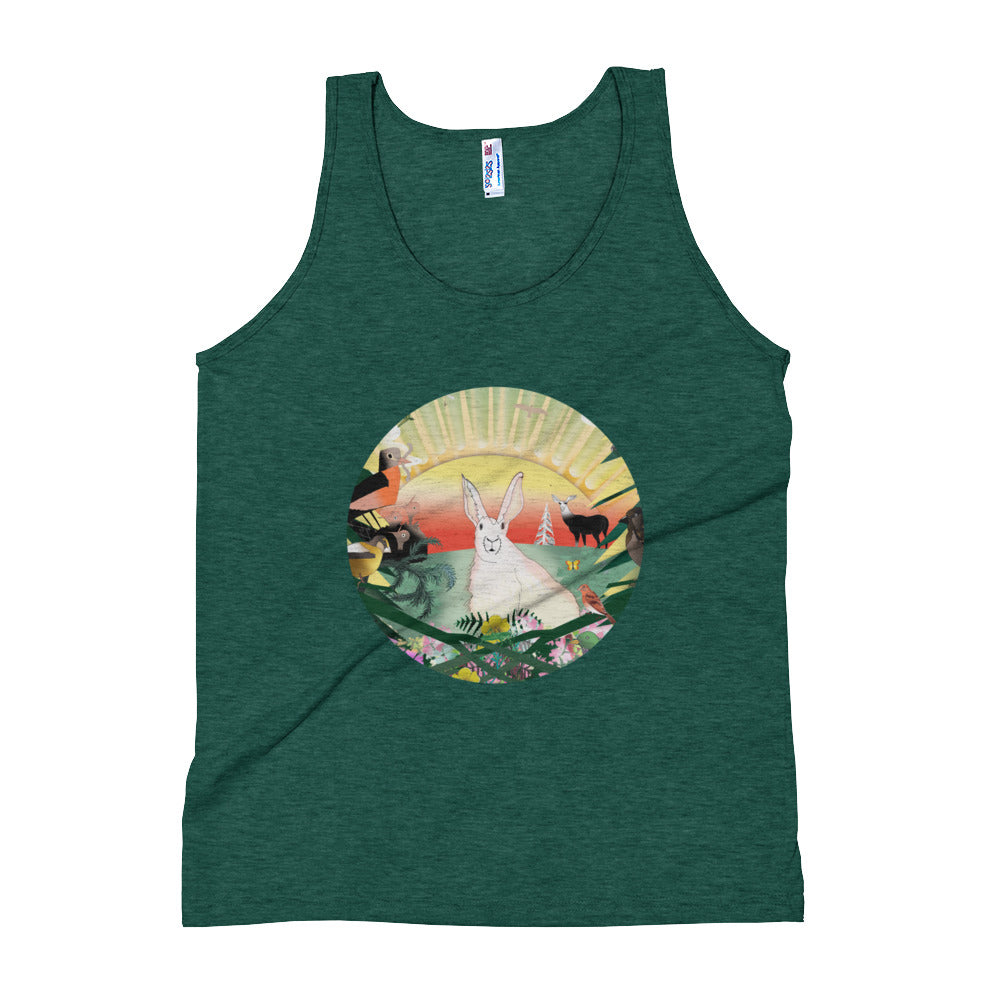 Unisex Tank Top, Spring Rabbit