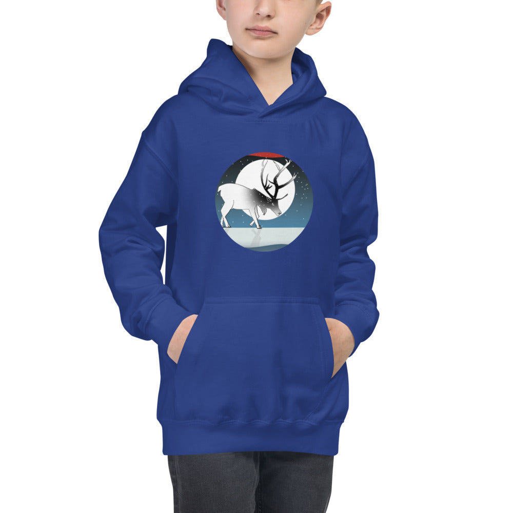 Kids Hoodie, Winter Deer
