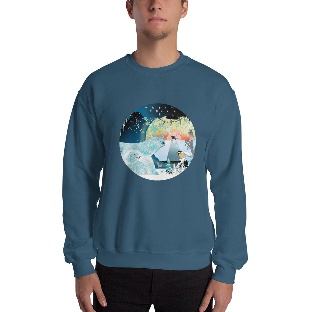 Sweatshirt unisex, Winter Polar Bear