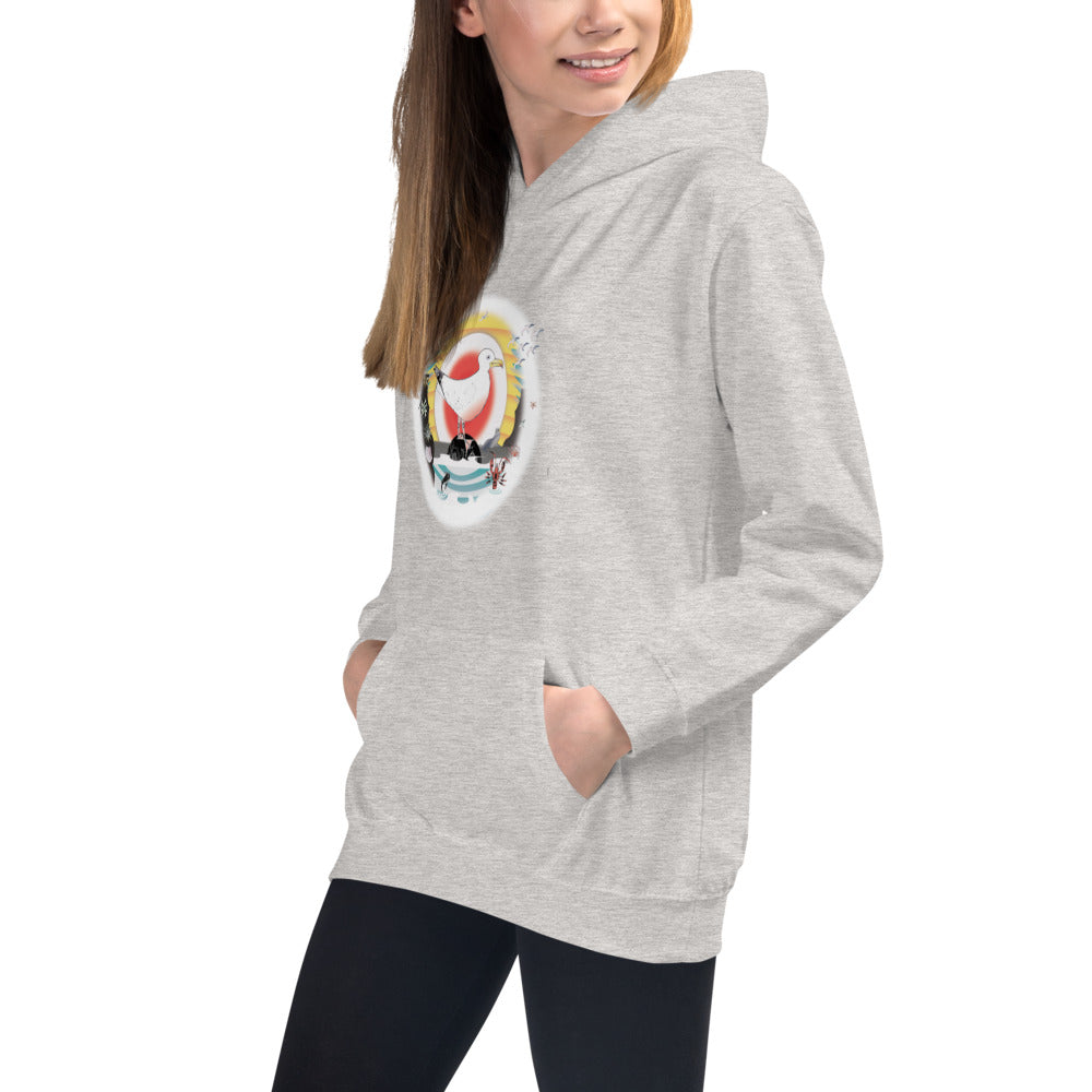 Kids Hoodie, Summer Gull
