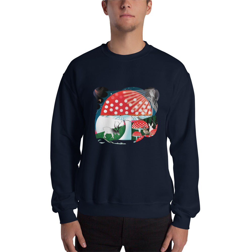 Sweatshirt, Winter Mushroom