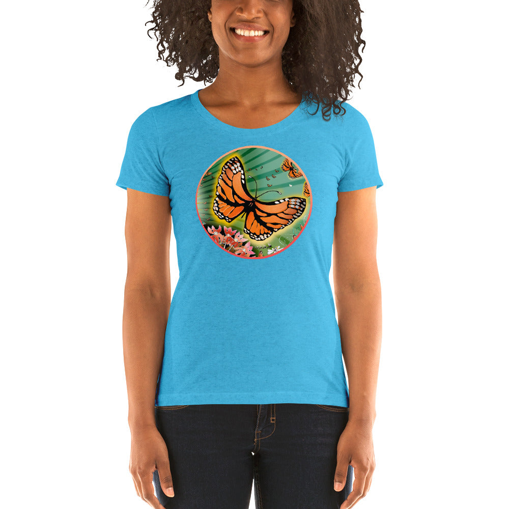 Ladies' short sleeve t-shirt, Summer Monarch