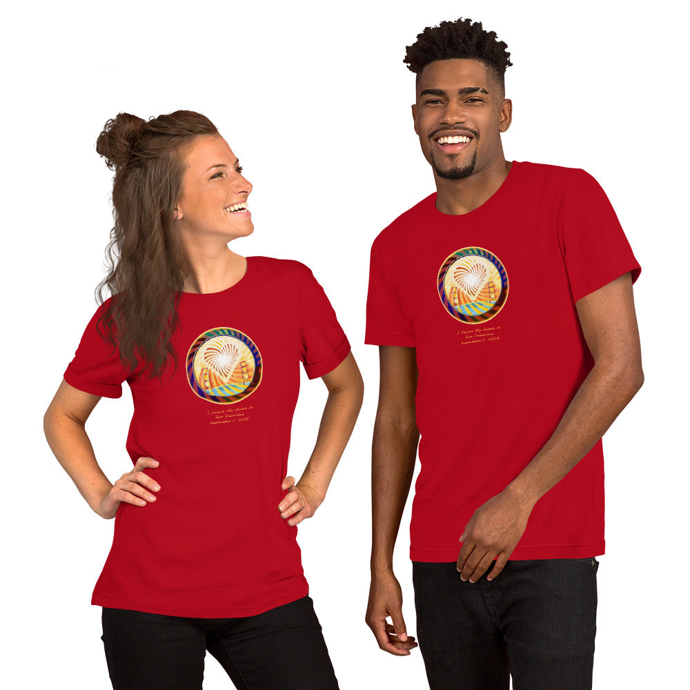 Short Sleeved Unisex T-Shirt, The Heart of San Francisco
