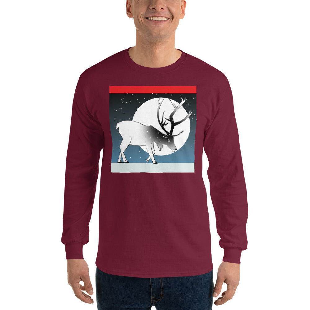 Long Sleeve T-Shirt, Winter Deer