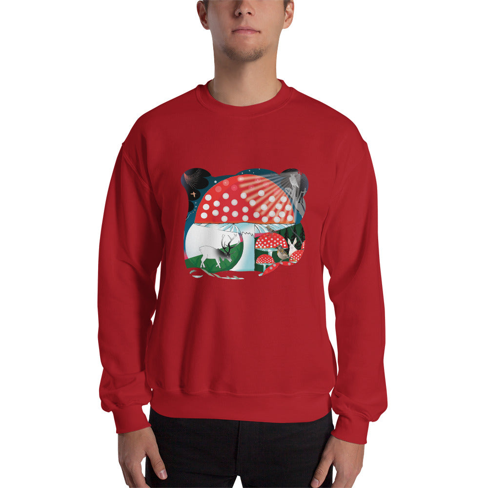 Sweatshirt, Winter Mushroom
