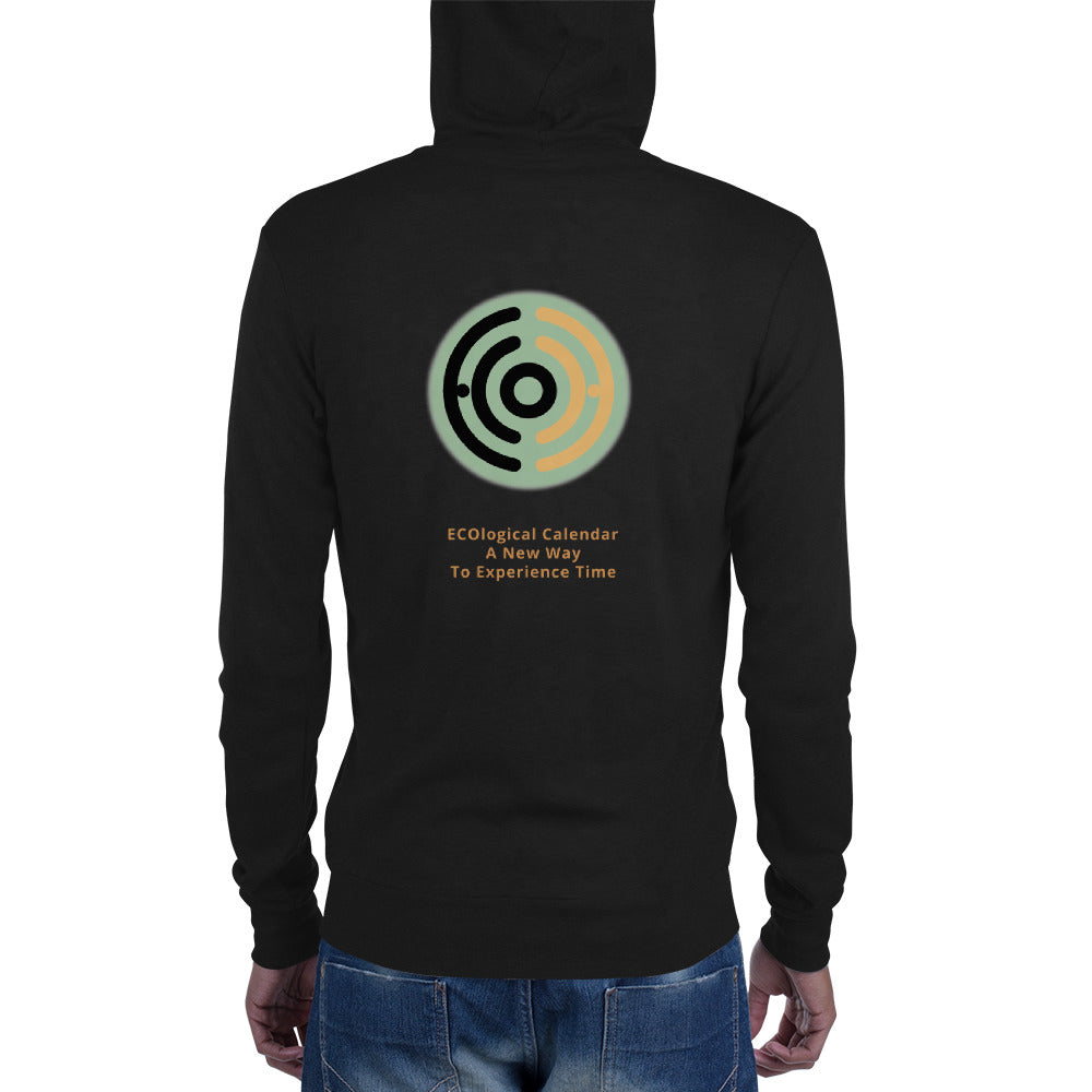Unisex zip hoodie, ECO LOGO