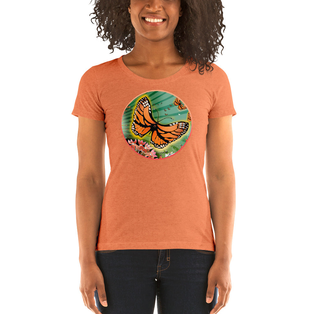 Ladies' short sleeve t-shirt, Summer Monarch