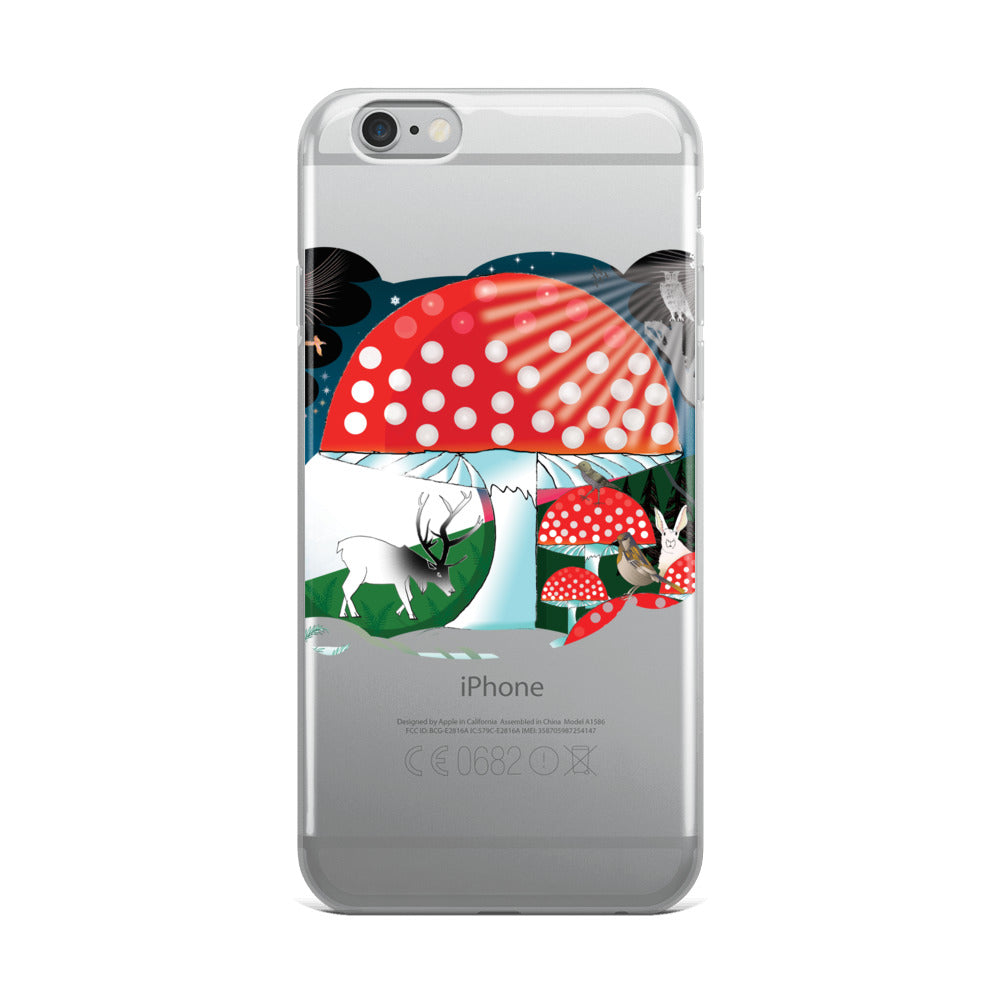 iPhone Case, Winter Mushroom