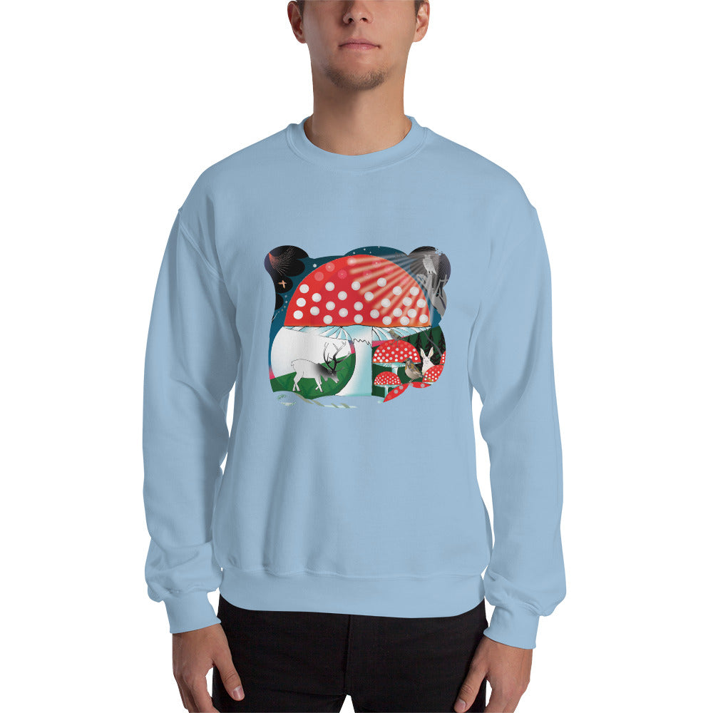 Sweatshirt, Winter Mushroom