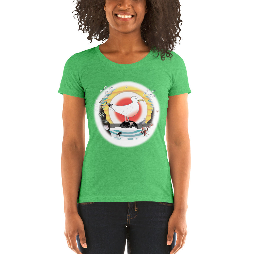 Ladies' short sleeve t-shirt, Summer Gull