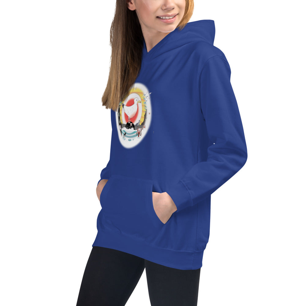Kids Hoodie, Summer Gull