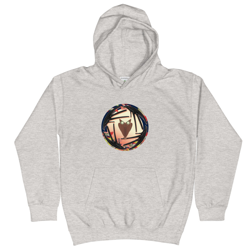 Kids Hoodie, Fall Owl