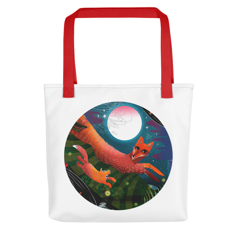 Tote bag, Autumn Foxes