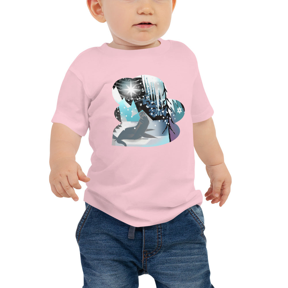 Baby Jersey Short Sleeve Tee, Winter Seal