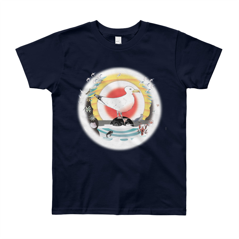 Youth Short Sleeve T-Shirt, Summer Gull