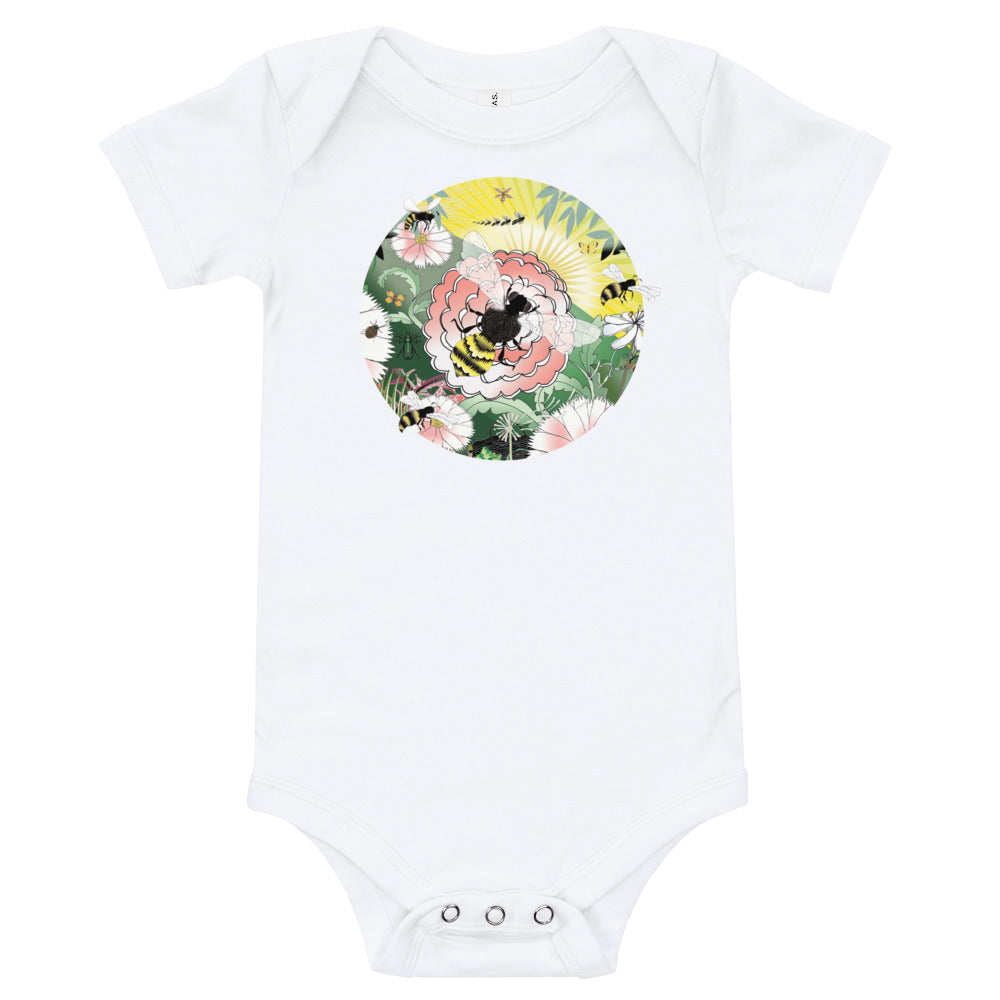 Baby Cotton Body Tee, Spring Bee