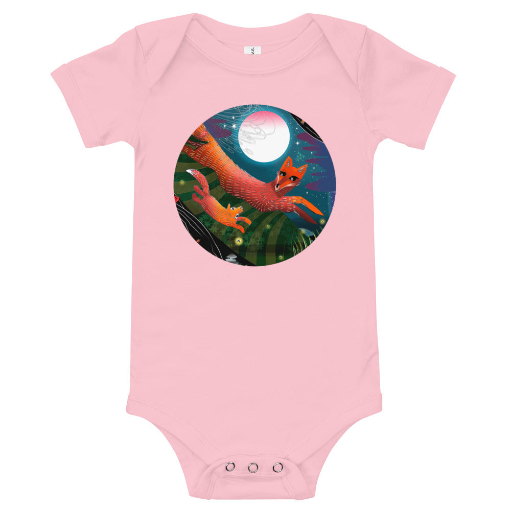 Baby Onesie, Autumn Fox