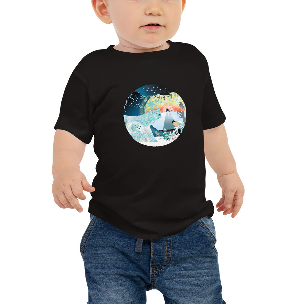 Baby Jersey Short Sleeve Tee, Winter Bear