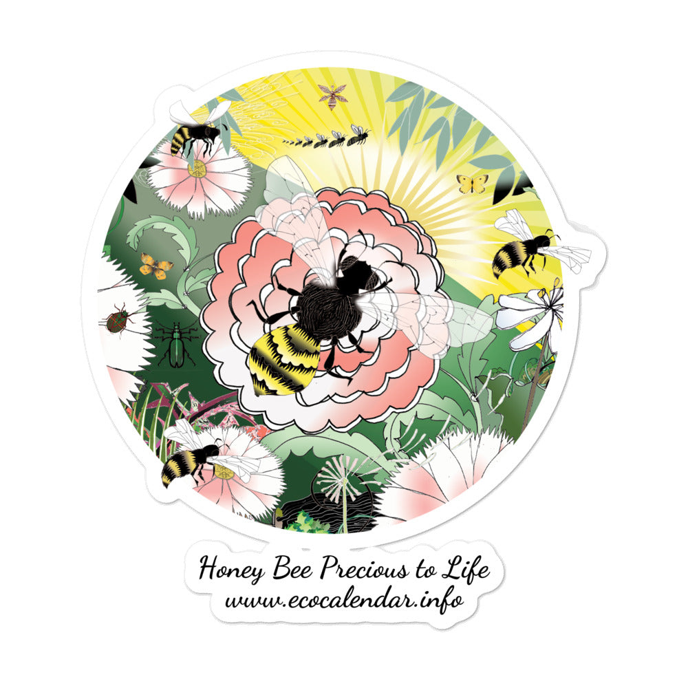 Bubble-free stickers, Spring Bee