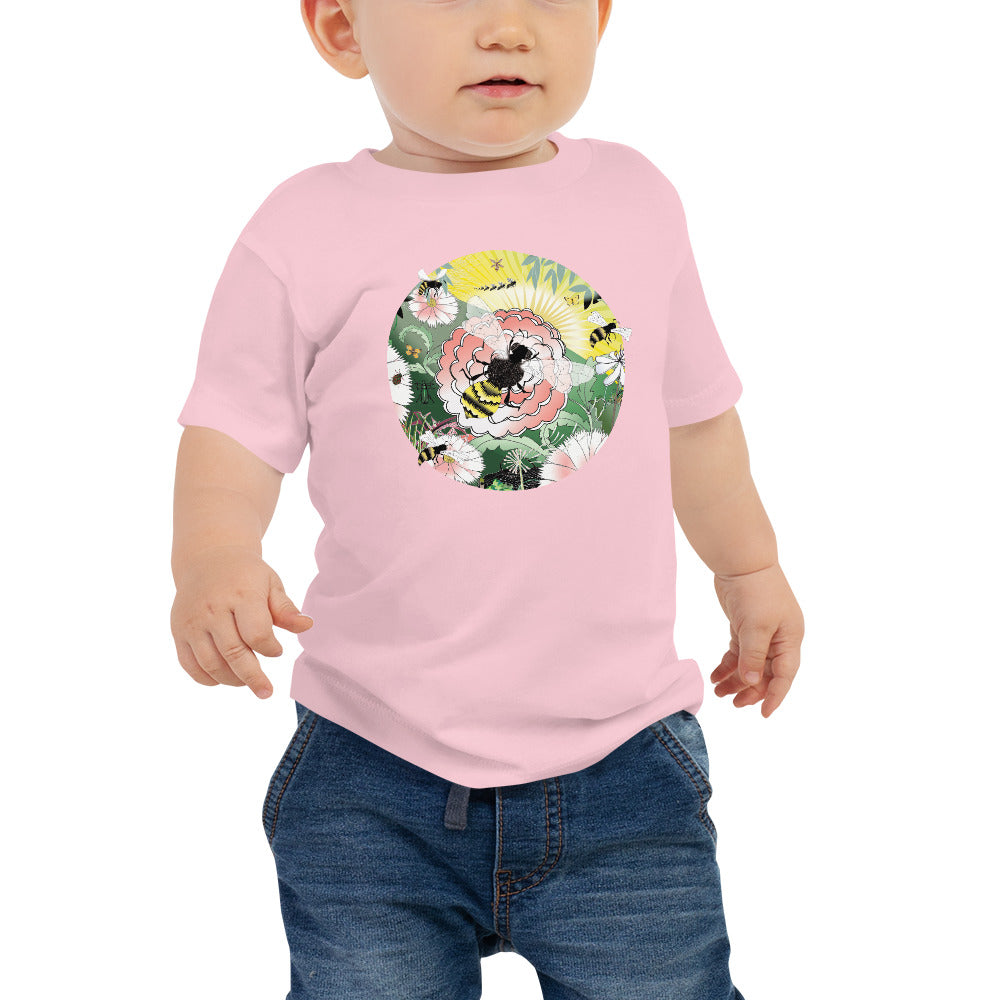 Baby 6 - 24 mo, Jersey Short Sleeve T-Shirt, Spring Honey Bee