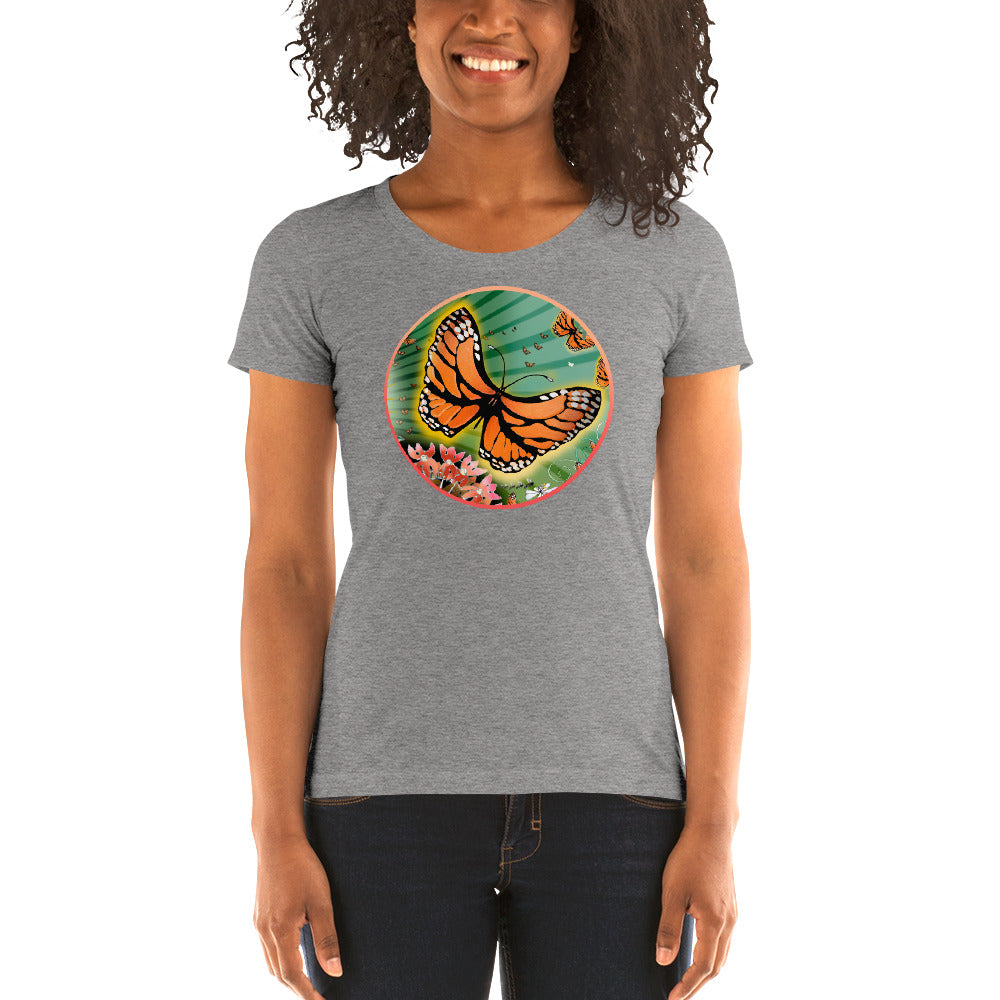 Ladies' short sleeve t-shirt, Summer Monarch