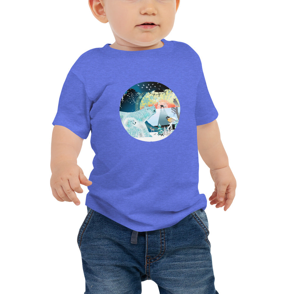 Baby Jersey Short Sleeve Tee, Winter Bear