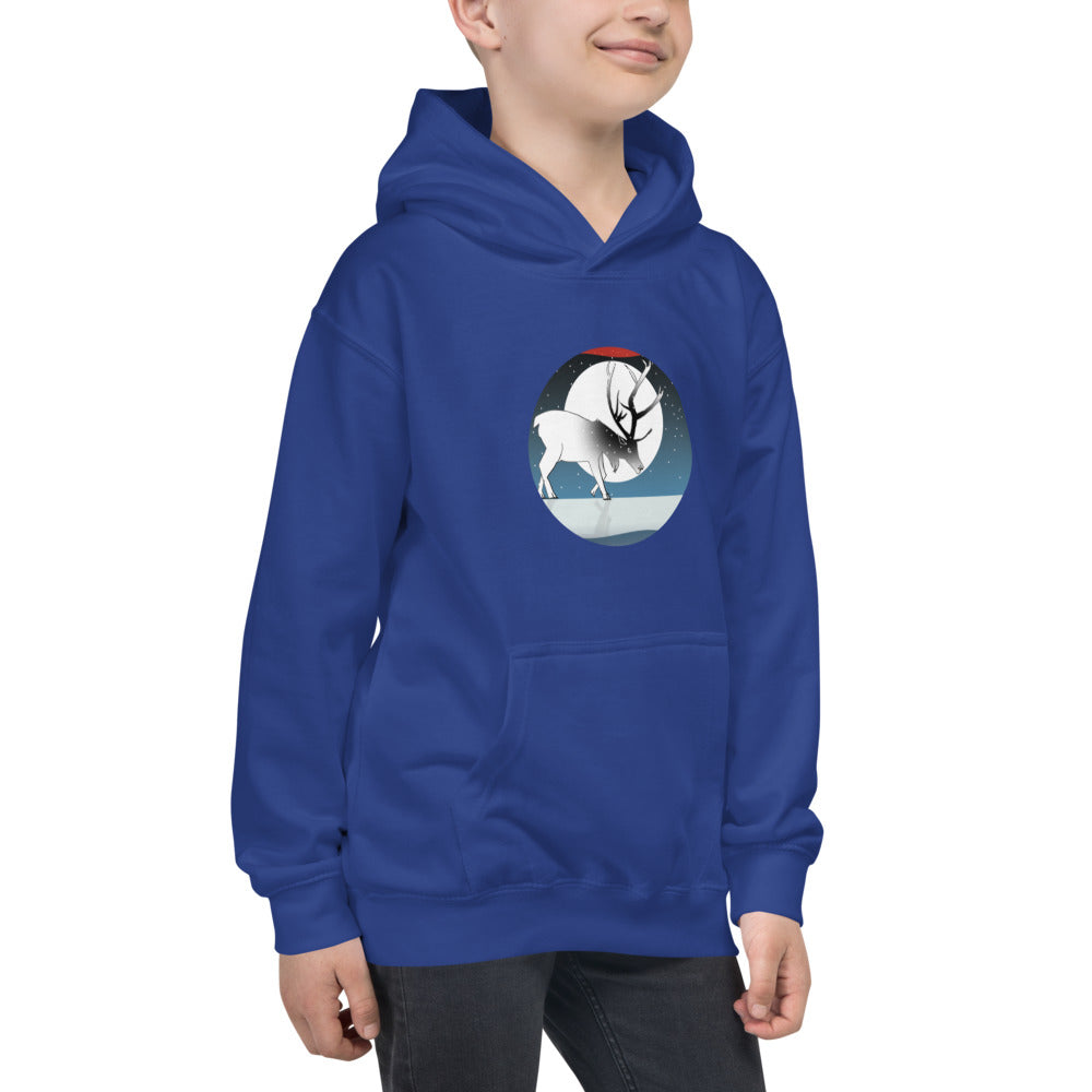 Kids Hoodie, Winter Deer
