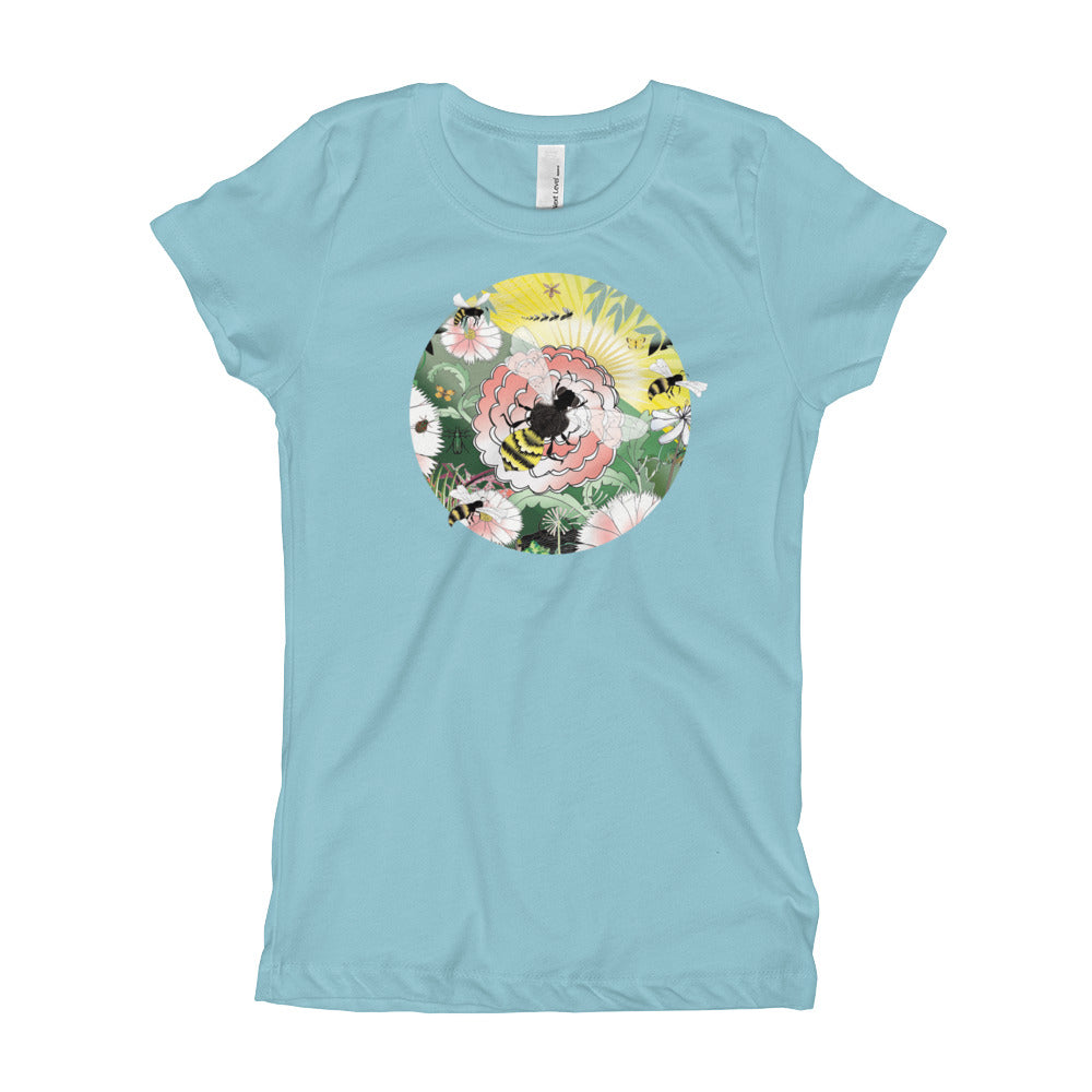 Girl's T-Shirt Slim, Summer Bee