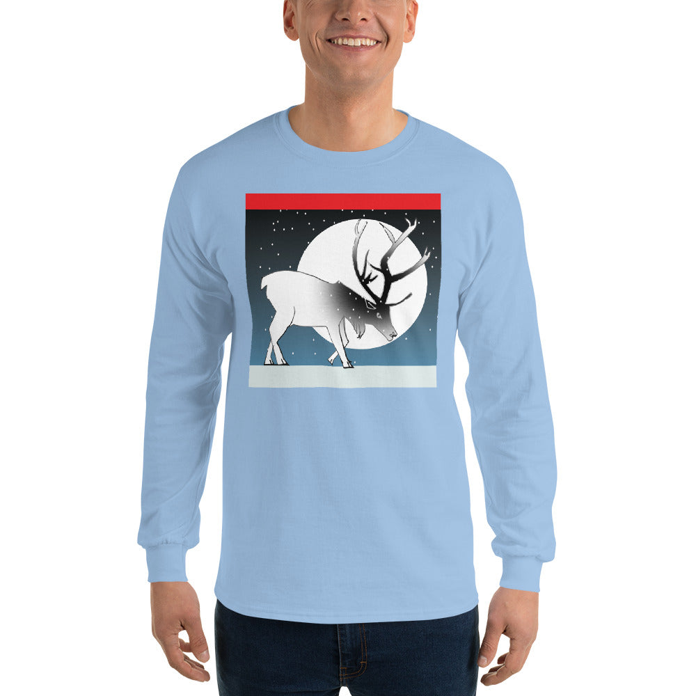 Long Sleeve T-Shirt, Winter Deer