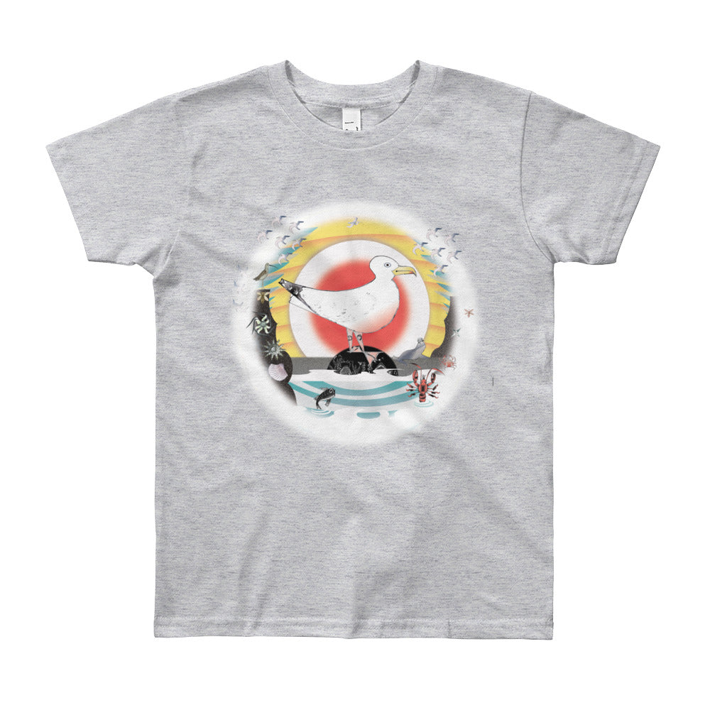 Youth Short Sleeve T-Shirt, Summer Gull
