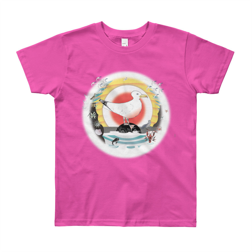 Youth Short Sleeve T-Shirt, Summer Gull