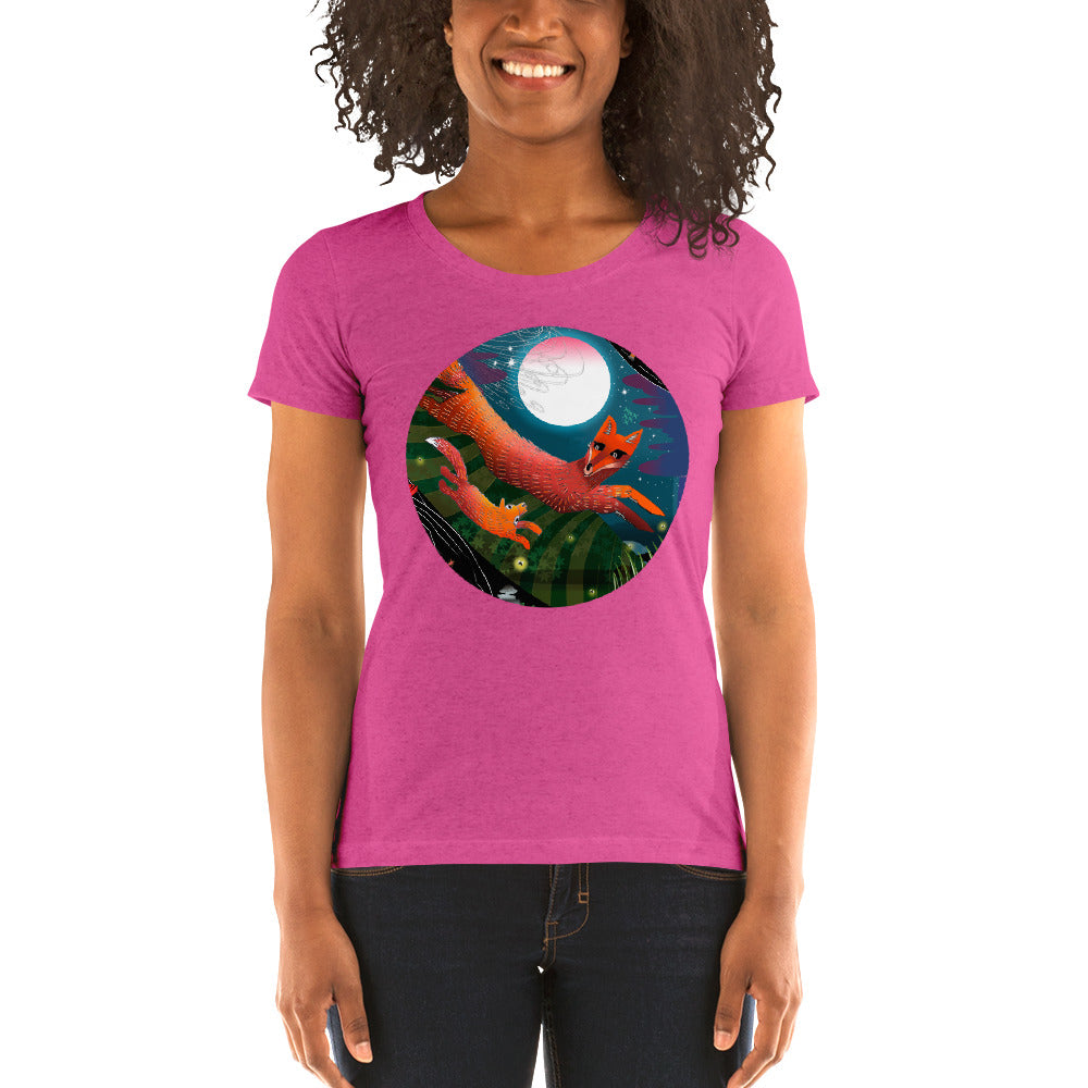 Ladies' short sleeve t-shirt, Autumn Fox