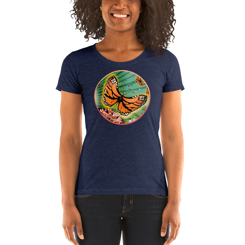 Ladies' short sleeve t-shirt, Summer Monarch