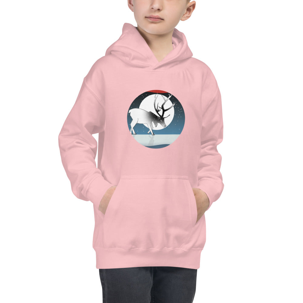 Kids Hoodie, Winter Deer