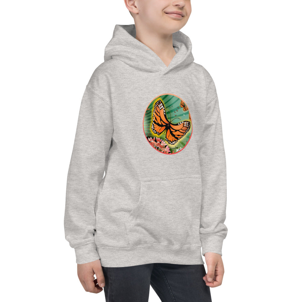 Kids Hoodie, Summer Monarch