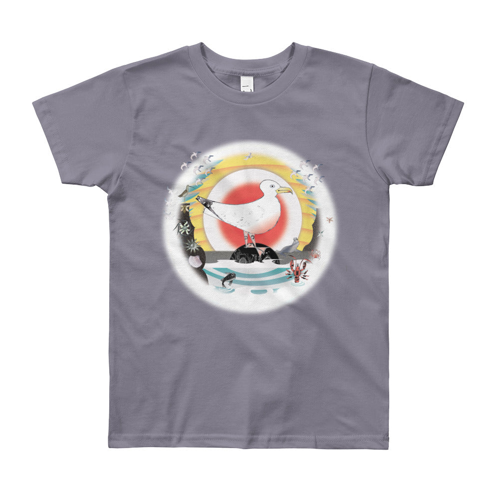 Youth Short Sleeve T-Shirt, Summer Gull