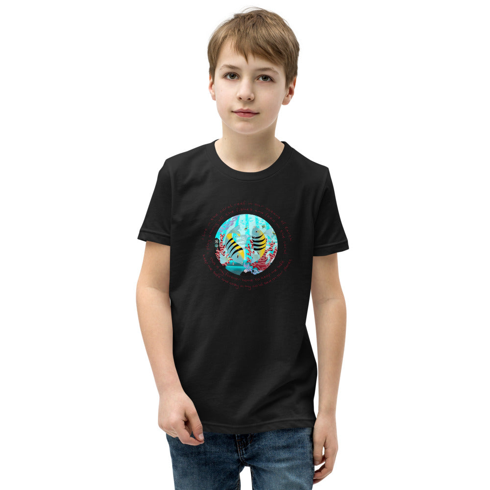 Youth Short Sleeve T-Shirt, Coral Reef Fish